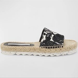 Stella McCartney Gaia Embroidered Mushroom Espadrille Slides